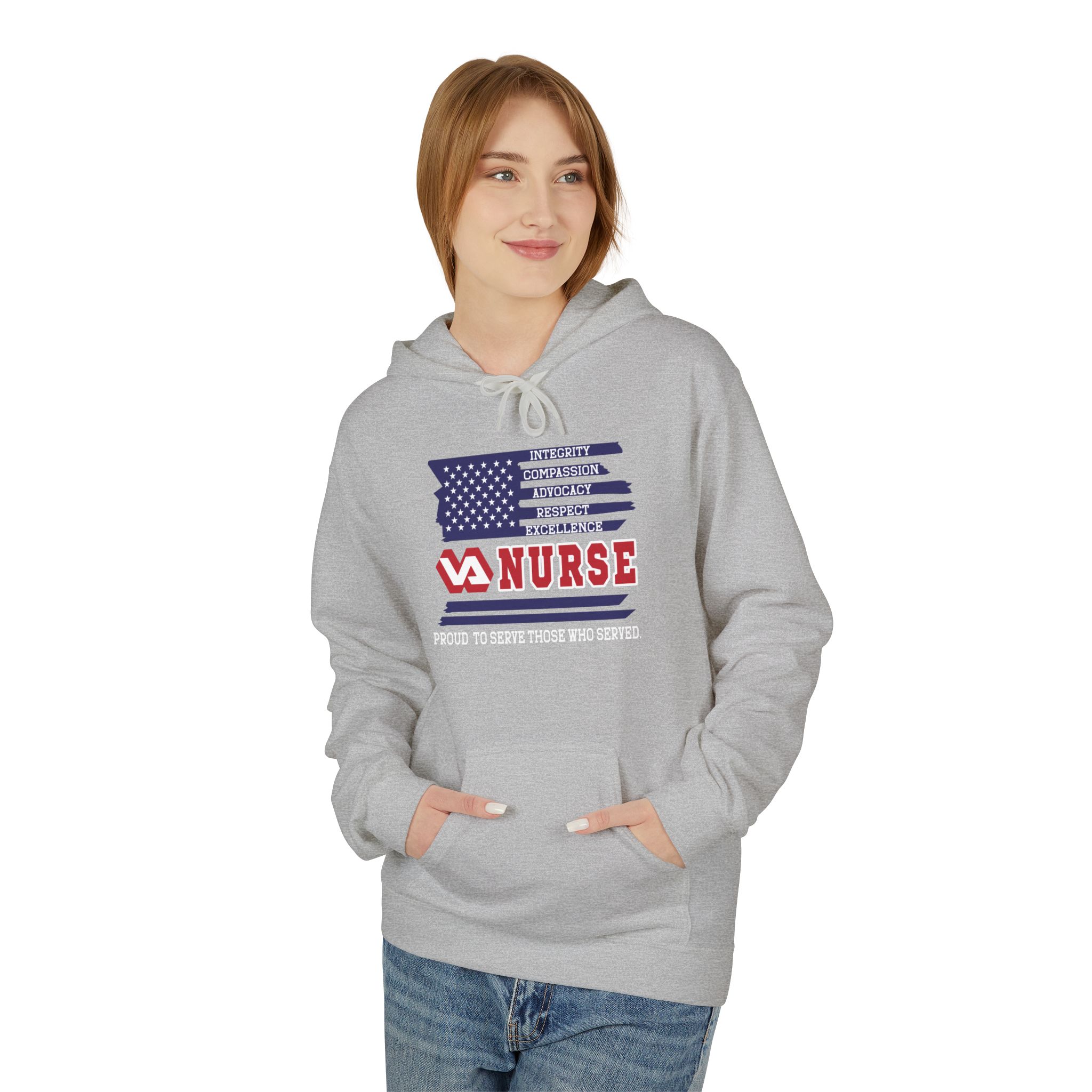 Nurse American Flag Hoodie — by Erica Reimann - Image 8