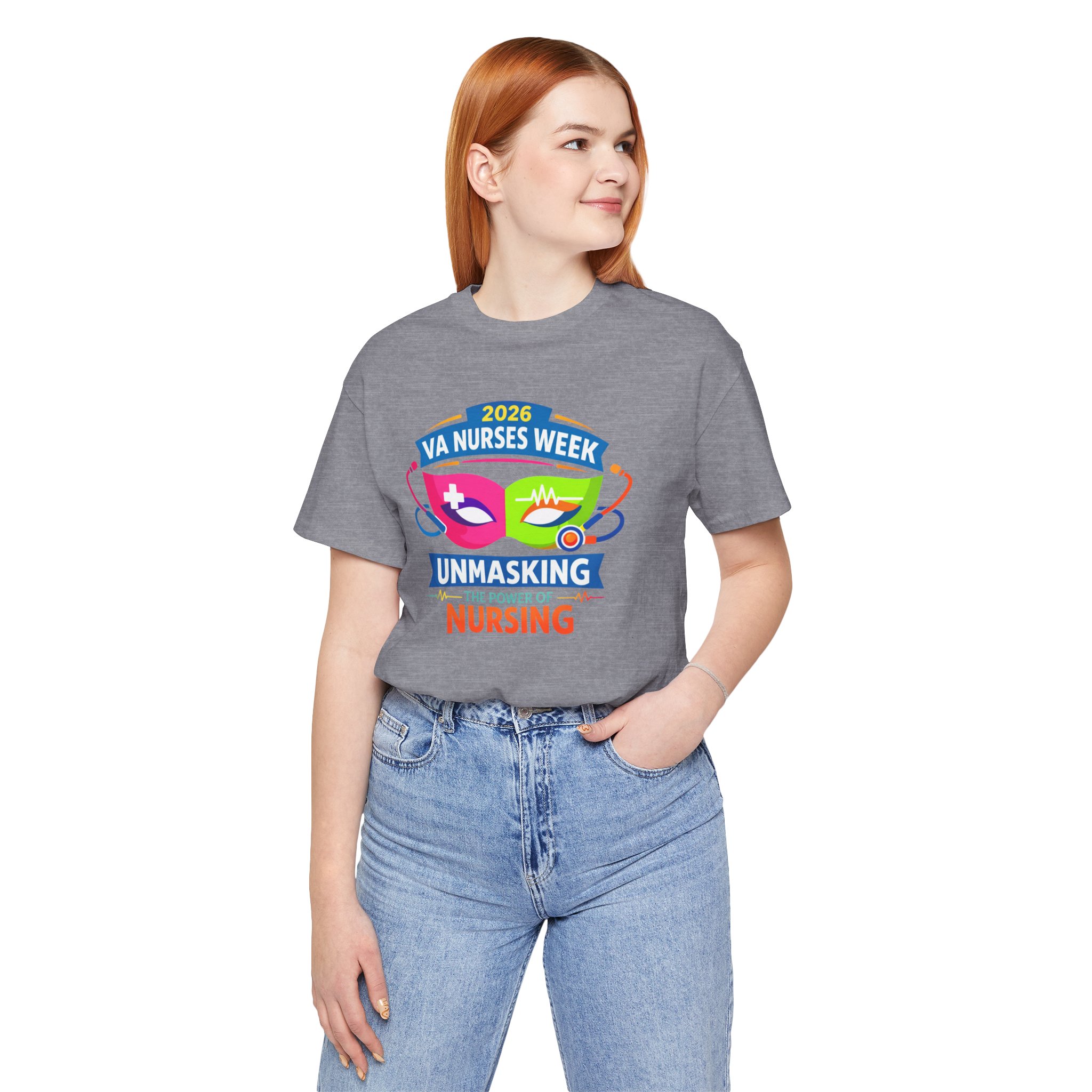 VA Nurses Week 2026 'Unmasking the Power of Nursing' T-Shirt - Image 3