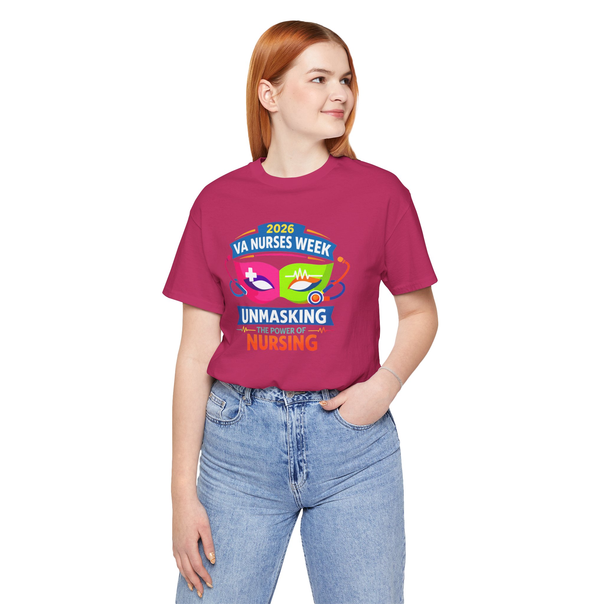 VA Nurses Week 2026 'Unmasking the Power of Nursing' T-Shirt - Image 42