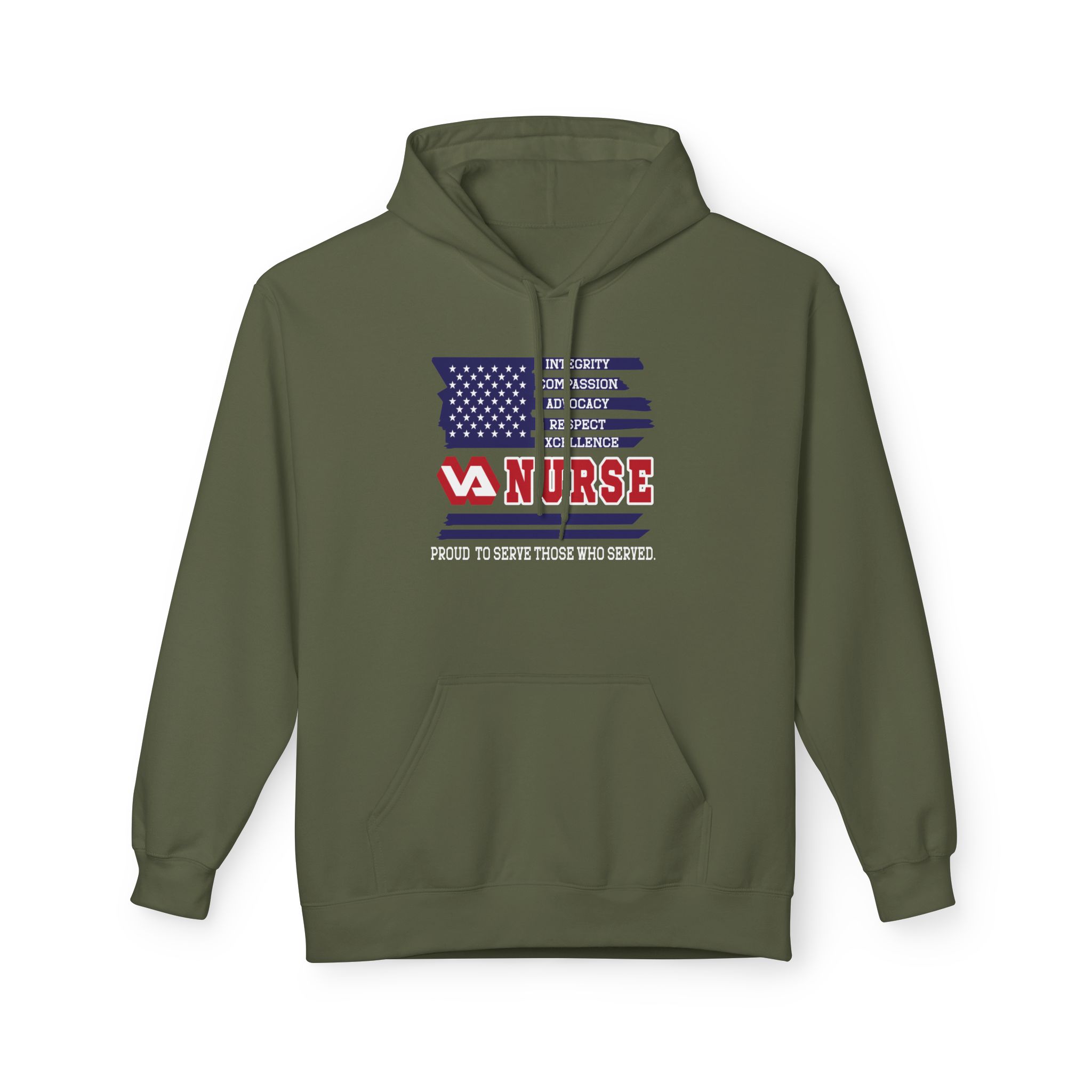 Nurse American Flag Hoodie — by Erica Reimann - Image 11
