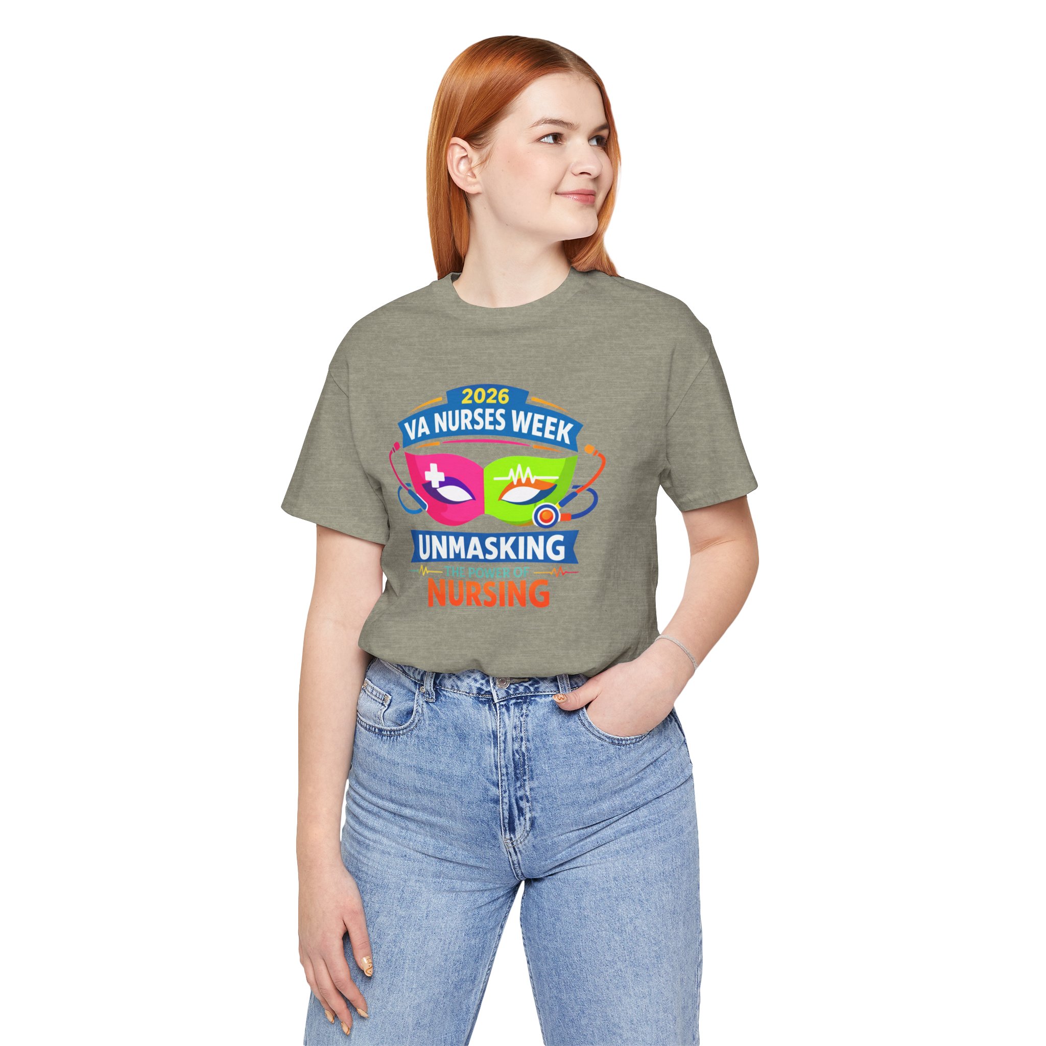 VA Nurses Week 2026 'Unmasking the Power of Nursing' T-Shirt - Image 27