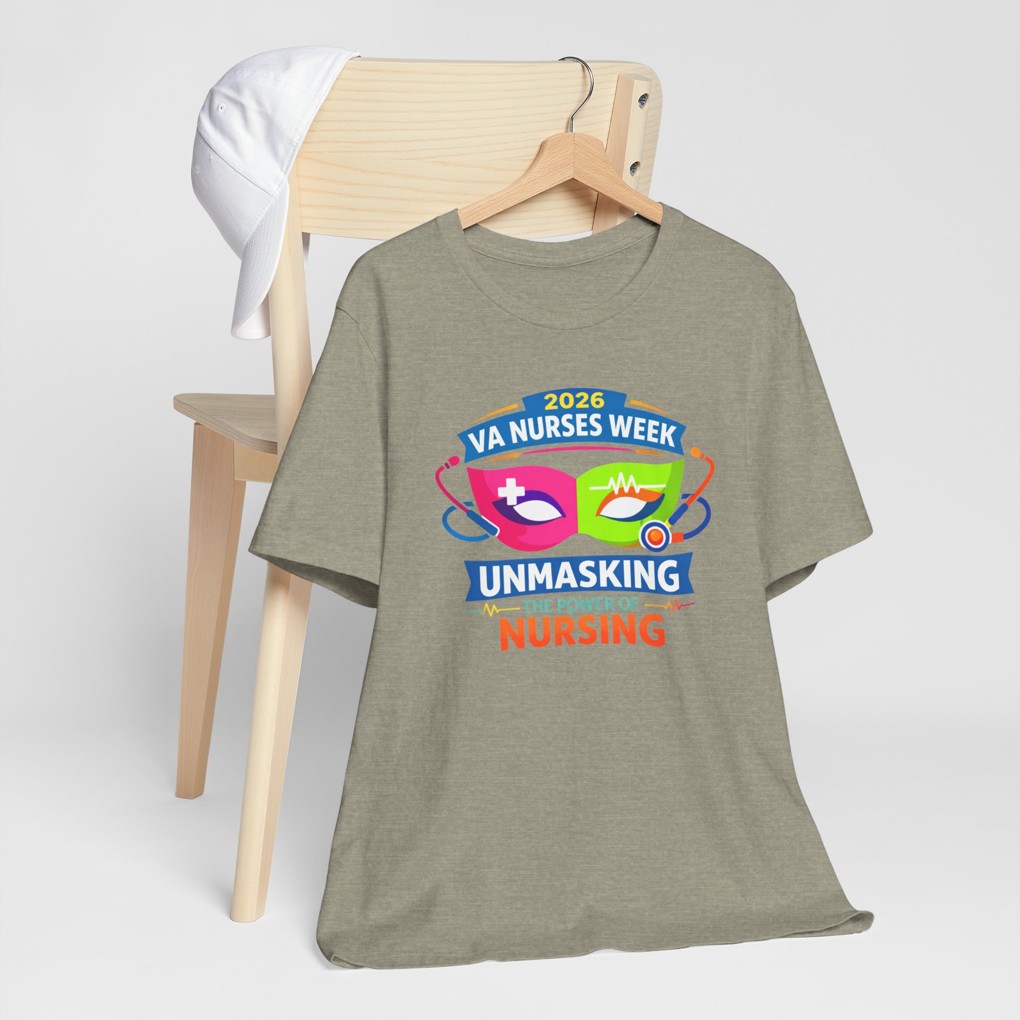 VA Nurses Week 2026 'Unmasking the Power of Nursing' T-Shirt - Image 28