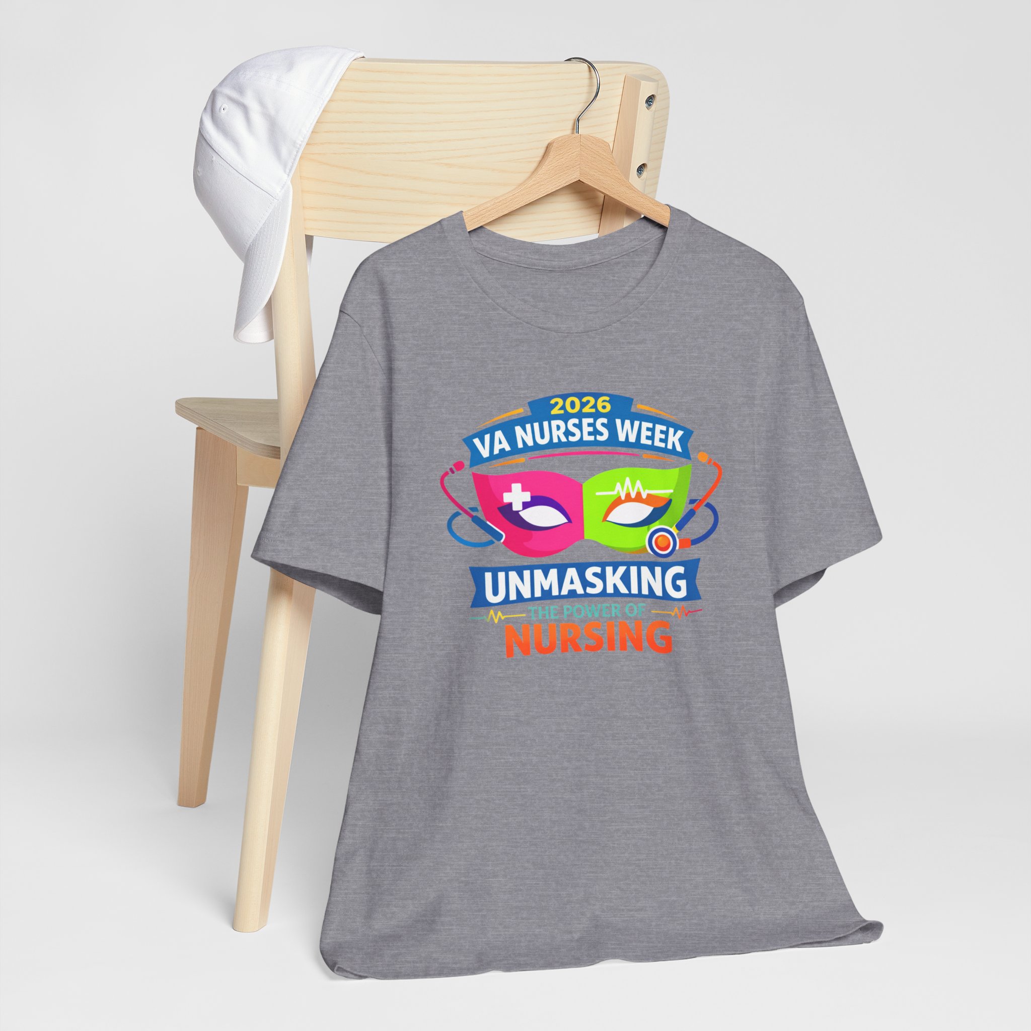 VA Nurses Week 2026 'Unmasking the Power of Nursing' T-Shirt - Image 4